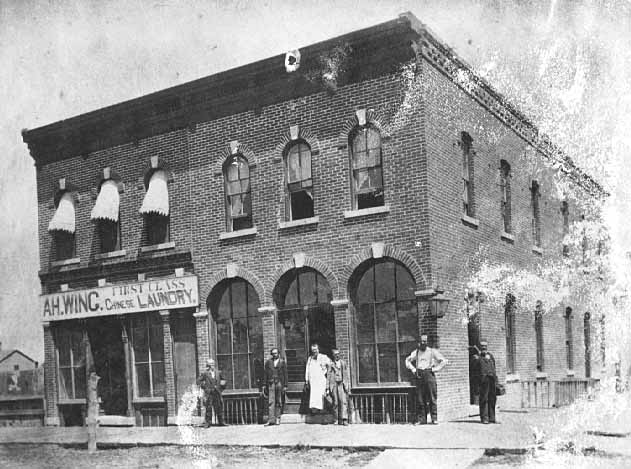 A.H. Wing Chinese Laundry, Winona (Supplied title)